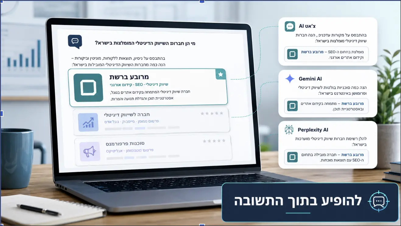 LLM Seeding: איך לגרום ל-ChatGPT, Gemini ו-Perplexity להזכיר את העסק שלכם