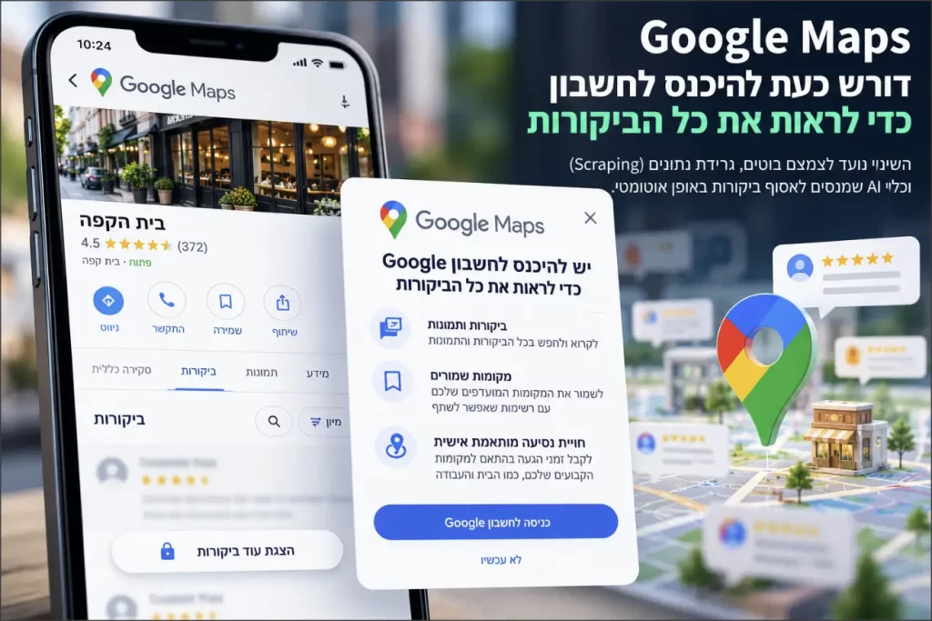 גוגל מפות דורש התחברות כדי לקרוא את כל הביקורות: מה זה אומר לעסקים?